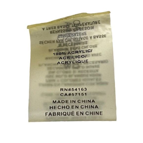 Calvin Klein Womens Wrap Poncho Open Cardigan Herringbone Ivory Gold Sweater O/S - Picture 16 of 16